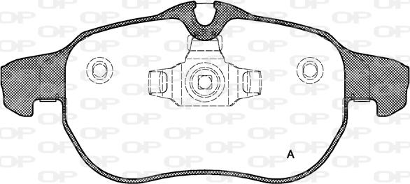 Open Parts BPA0888.00 - Bremžu uzliku kompl., Disku bremzes autodraugiem.lv