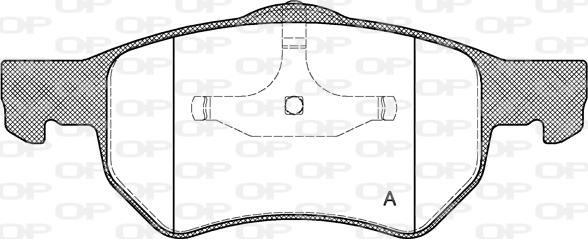 Open Parts BPA0882.00 - Bremžu uzliku kompl., Disku bremzes autodraugiem.lv