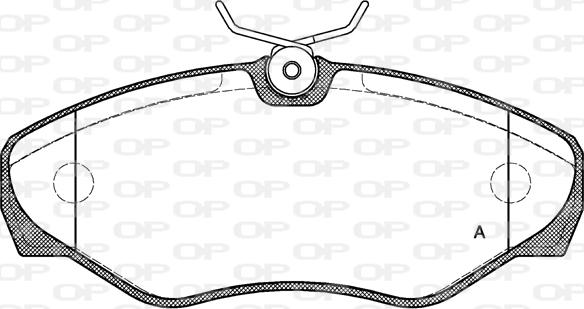 Open Parts BPA0834.10 - Bremžu uzliku kompl., Disku bremzes autodraugiem.lv