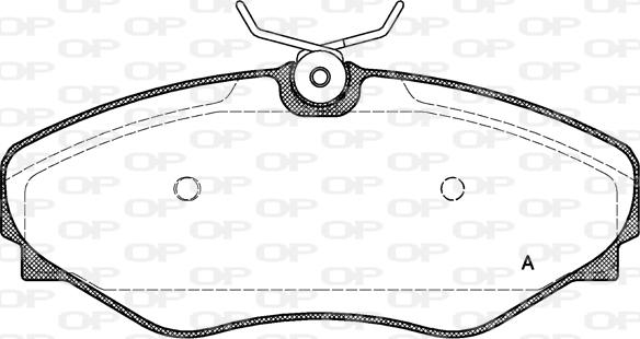 Open Parts BPA0834.20 - Bremžu uzliku kompl., Disku bremzes autodraugiem.lv