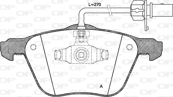 Open Parts BPA0836.02 - Bremžu uzliku kompl., Disku bremzes autodraugiem.lv