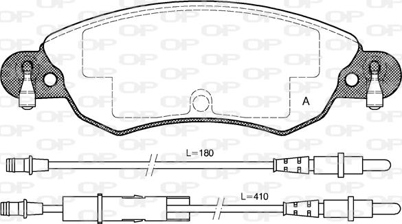 Open Parts BPA0829.04 - Bremžu uzliku kompl., Disku bremzes autodraugiem.lv