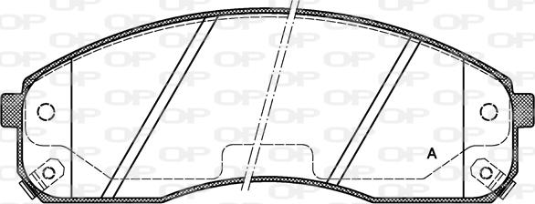 Open Parts BPA0821.02 - Bremžu uzliku kompl., Disku bremzes autodraugiem.lv