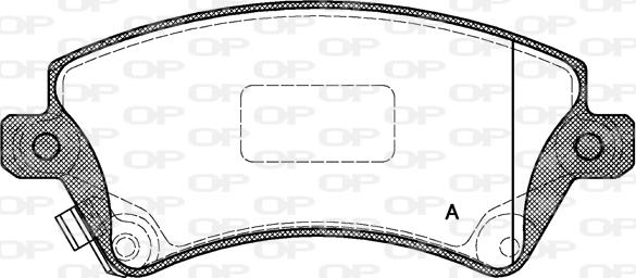 Open Parts BPA0822.12 - Bremžu uzliku kompl., Disku bremzes autodraugiem.lv