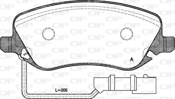 Open Parts BPA0879.02 - Bremžu uzliku kompl., Disku bremzes autodraugiem.lv