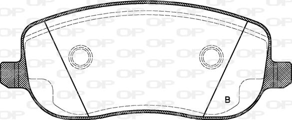 Open Parts BPA0879.12 - Bremžu uzliku kompl., Disku bremzes autodraugiem.lv