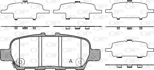 Open Parts BPA0876.41 - Bremžu uzliku kompl., Disku bremzes autodraugiem.lv