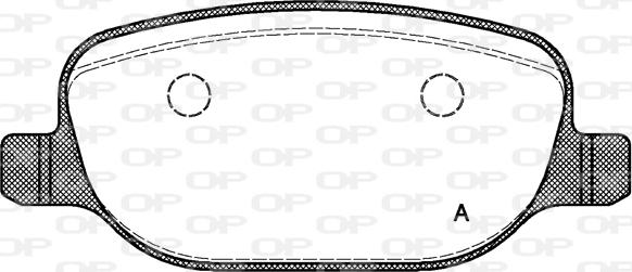 Open Parts BPA0878.00 - Bremžu uzliku kompl., Disku bremzes autodraugiem.lv