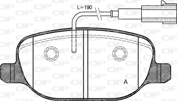 Open Parts BPA0878.02 - Bremžu uzliku kompl., Disku bremzes autodraugiem.lv