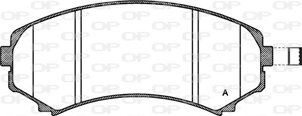 Open Parts BPA0396.10 - Bremžu uzliku kompl., Disku bremzes autodraugiem.lv