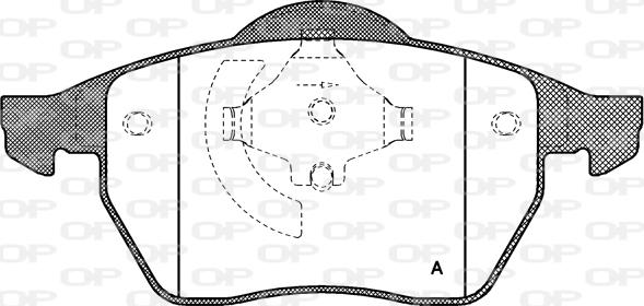 Open Parts BPA0390.01 - Bremžu uzliku kompl., Disku bremzes autodraugiem.lv