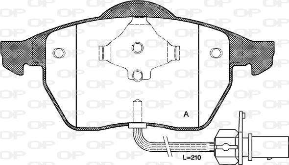 Open Parts BPA0390.11 - Bremžu uzliku kompl., Disku bremzes autodraugiem.lv