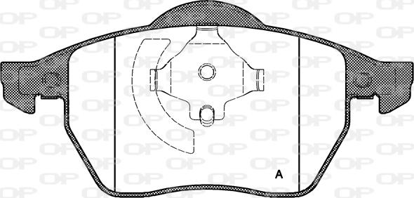 Open Parts BPA0390.20 - Bremžu uzliku kompl., Disku bremzes autodraugiem.lv