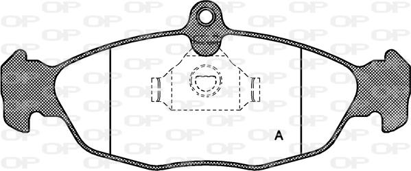 Open Parts BPA0393.00 - Bremžu uzliku kompl., Disku bremzes autodraugiem.lv