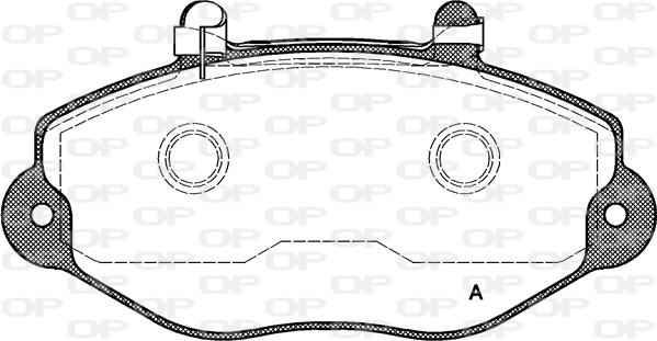 Open Parts BPA0392.02 - Bremžu uzliku kompl., Disku bremzes autodraugiem.lv