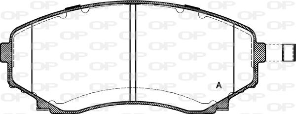 Open Parts BPA0397.22 - Bremžu uzliku kompl., Disku bremzes autodraugiem.lv