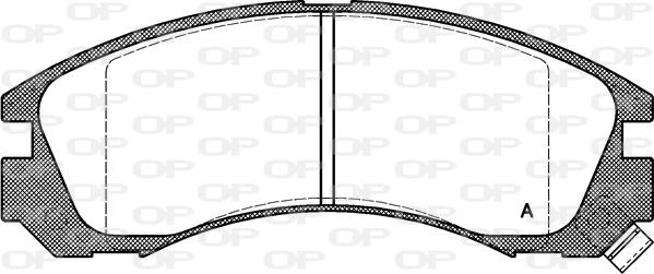Open Parts BPA0354.02 - Bremžu uzliku kompl., Disku bremzes autodraugiem.lv