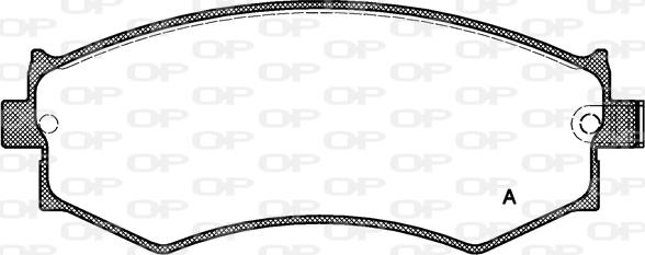 Open Parts BPA0350.04 - Bremžu uzliku kompl., Disku bremzes autodraugiem.lv