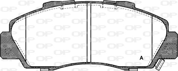 Open Parts BPA0351.32 - Bremžu uzliku kompl., Disku bremzes autodraugiem.lv