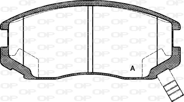 Open Parts BPA0357.22 - Bremžu uzliku kompl., Disku bremzes autodraugiem.lv