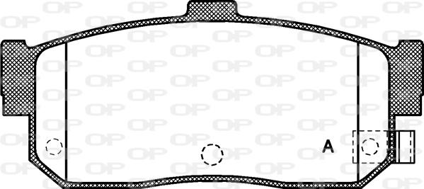Open Parts BPA0366.22 - Bremžu uzliku kompl., Disku bremzes autodraugiem.lv