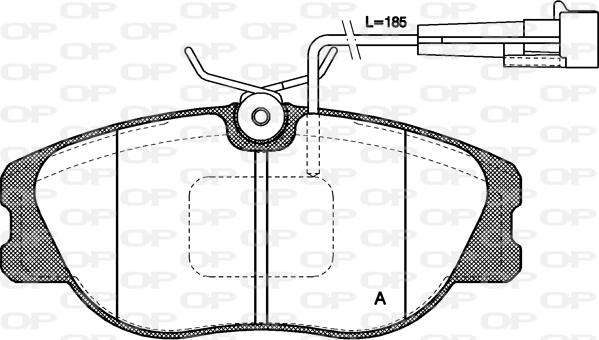 Open Parts BPA0305.12 - Bremžu uzliku kompl., Disku bremzes autodraugiem.lv