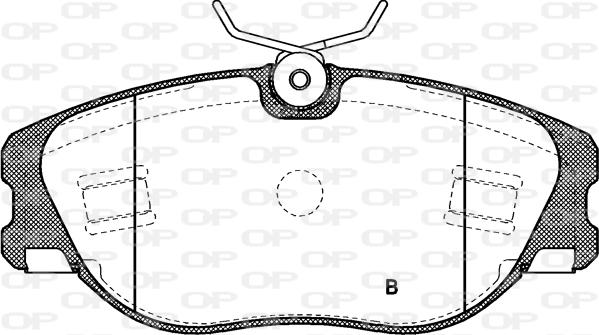 Open Parts BPA0305.72 - Bremžu uzliku kompl., Disku bremzes autodraugiem.lv