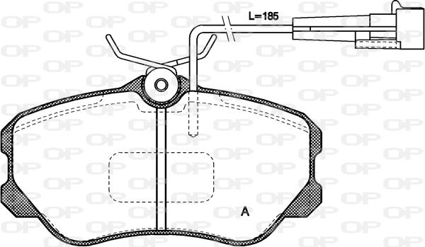 Open Parts BPA0303.02 - Bremžu uzliku kompl., Disku bremzes autodraugiem.lv