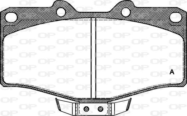 Open Parts BPA0315.04 - Bremžu uzliku kompl., Disku bremzes autodraugiem.lv