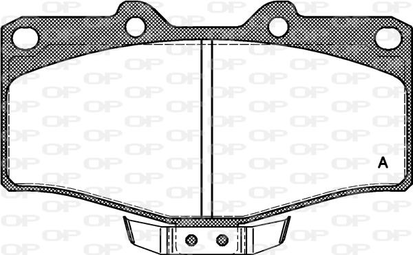 Open Parts BPA0315.14 - Bremžu uzliku kompl., Disku bremzes autodraugiem.lv