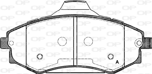 Open Parts BPA0318.03 - Bremžu uzliku kompl., Disku bremzes autodraugiem.lv