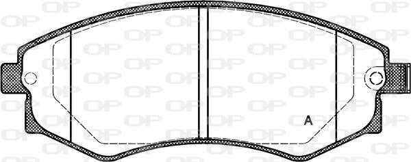 Open Parts BPA0318.12 - Bremžu uzliku kompl., Disku bremzes autodraugiem.lv