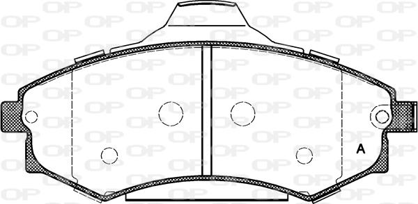 Open Parts BPA0318.82 - Bremžu uzliku kompl., Disku bremzes autodraugiem.lv