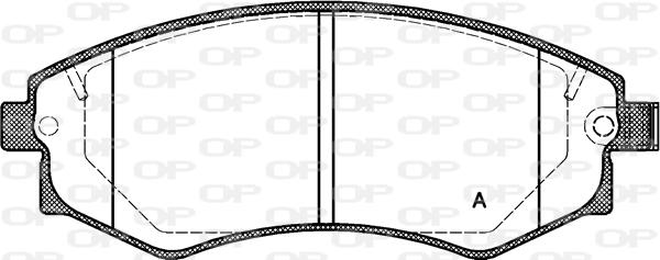 Open Parts BPA0318.32 - Bremžu uzliku kompl., Disku bremzes autodraugiem.lv