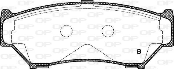 Open Parts BPA0389.12 - Bremžu uzliku kompl., Disku bremzes autodraugiem.lv