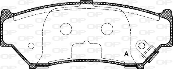 Open Parts BPA0389.12 - Bremžu uzliku kompl., Disku bremzes autodraugiem.lv