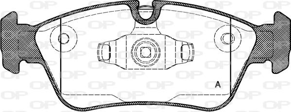 Open Parts BPA0384.60 - Bremžu uzliku kompl., Disku bremzes autodraugiem.lv