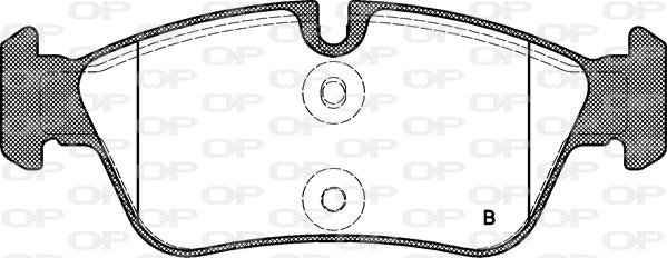 Open Parts BPA0384.60 - Bremžu uzliku kompl., Disku bremzes autodraugiem.lv