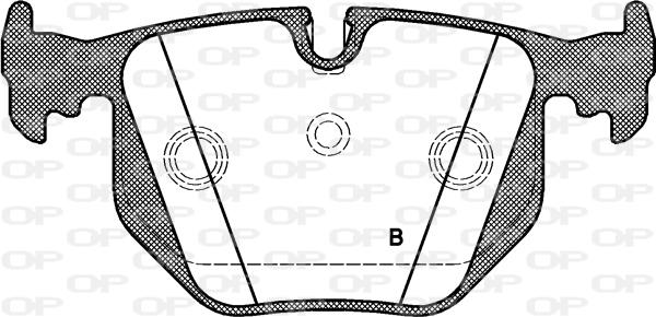 Open Parts BPA0381.40 - Bremžu uzliku kompl., Disku bremzes autodraugiem.lv