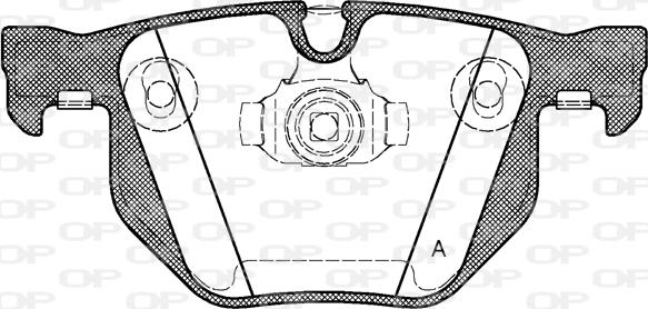 Open Parts BPA0381.61 - Bremžu uzliku kompl., Disku bremzes autodraugiem.lv