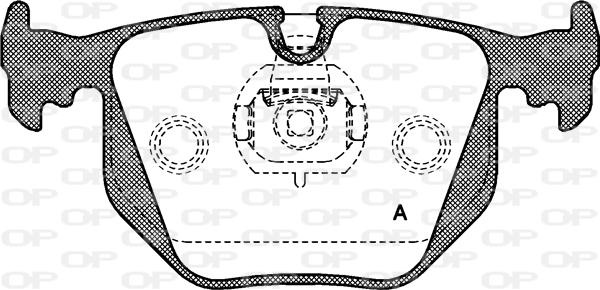 Open Parts BPA0381.20 - Bremžu uzliku kompl., Disku bremzes autodraugiem.lv