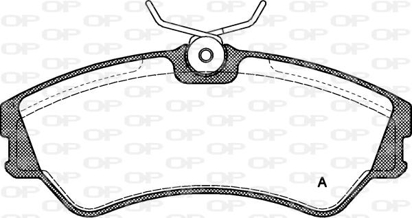 Open Parts BPA0383.00 - Bremžu uzliku kompl., Disku bremzes autodraugiem.lv