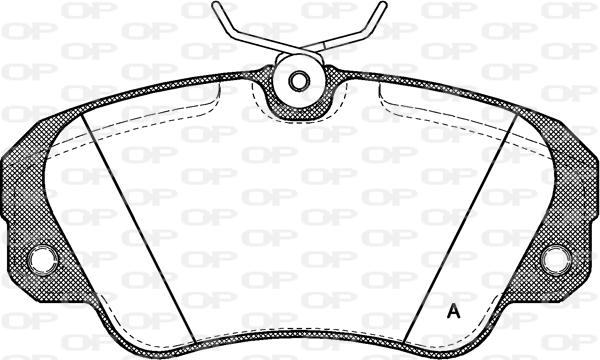 Open Parts BPA0382.00 - Bremžu uzliku kompl., Disku bremzes autodraugiem.lv