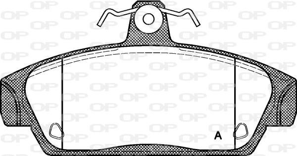 Open Parts BPA0336.00 - Bremžu uzliku kompl., Disku bremzes autodraugiem.lv