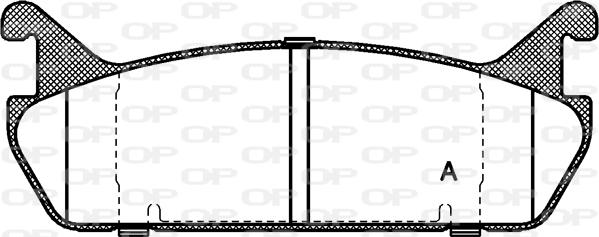 Open Parts BPA0329.00 - Bremžu uzliku kompl., Disku bremzes autodraugiem.lv