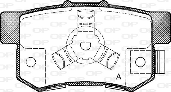 Open Parts BPA0325.04 - Bremžu uzliku kompl., Disku bremzes autodraugiem.lv
