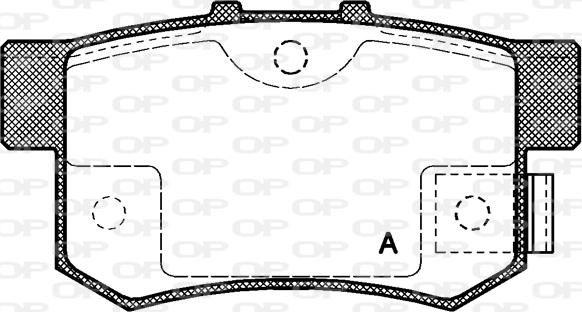 Open Parts BPA0325.02 - Bremžu uzliku kompl., Disku bremzes autodraugiem.lv