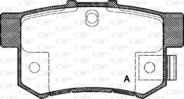 Open Parts BPA0325.22 - Bremžu uzliku kompl., Disku bremzes autodraugiem.lv