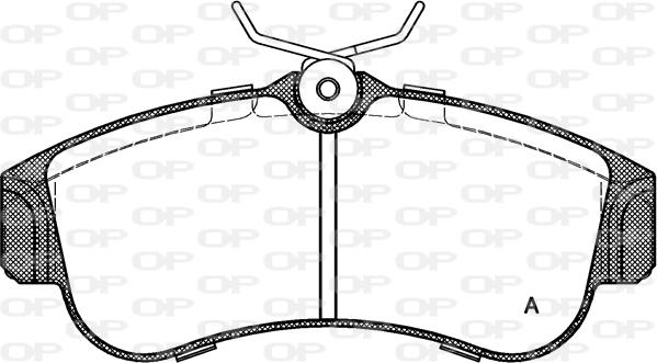 Open Parts BPA0320.00 - Bremžu uzliku kompl., Disku bremzes autodraugiem.lv
