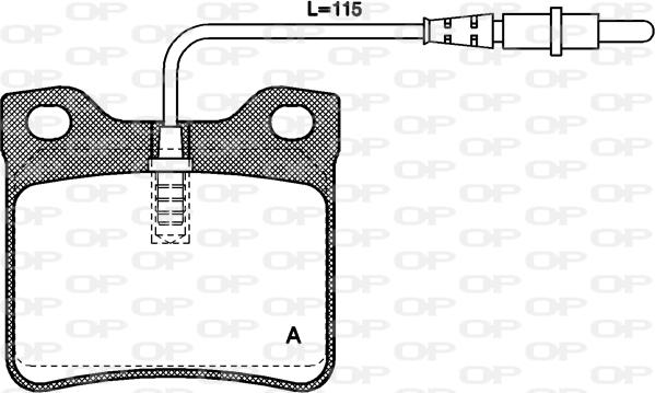 Open Parts BPA0321.02 - Bremžu uzliku kompl., Disku bremzes autodraugiem.lv